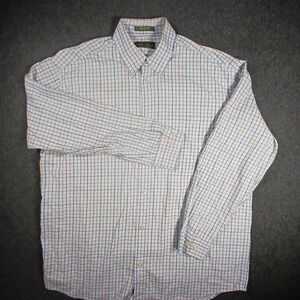 Orvis Button Down Shirt Mens L Multi Color Tattersall Check Signature Collection
